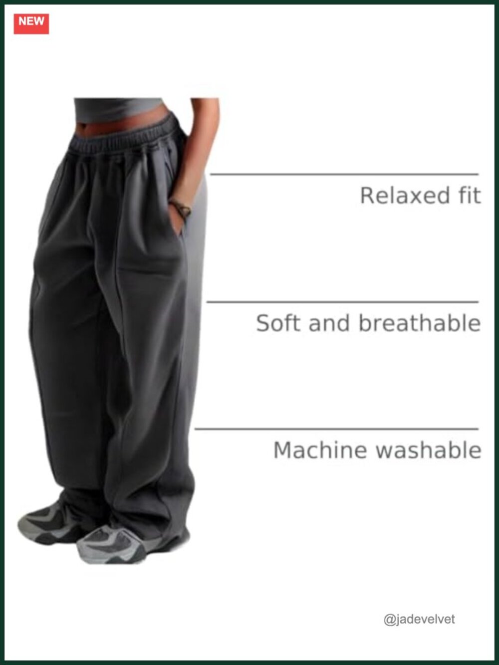 Wide Leg Joggers Sweatpants Baggy Y2k Elastic Waist Straight Leg Flared Loose - Picture 3 of 5